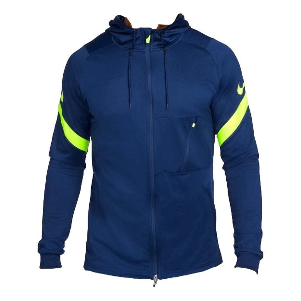 Nike Men's Dri-Fit Strike Full Zip Hooded Jacket, Navy, XL